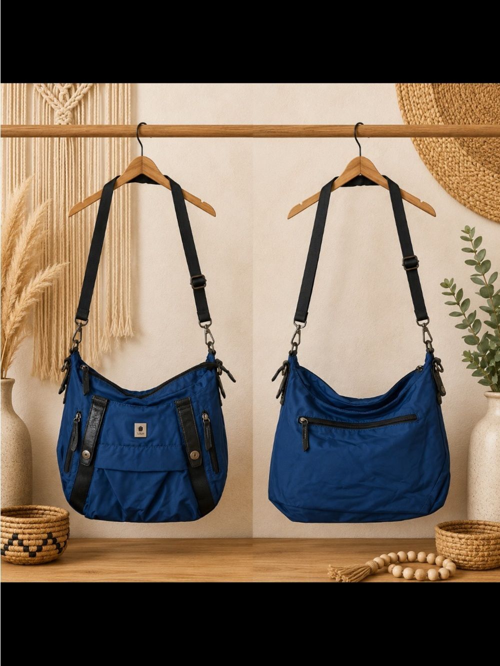 Brooklyn Industries Blue Nylon Crossbody Bag